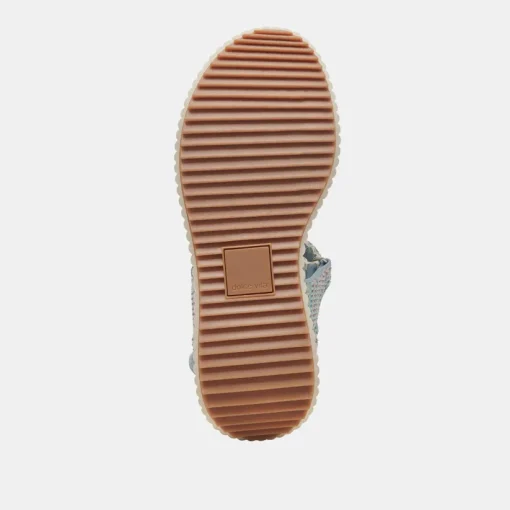 DEBRA SANDALS LIGHT BLUE KNIT