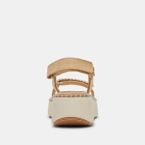 DEBRA SANDALS LT NATURAL RAFFIA