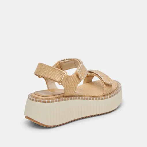 DEBRA SANDALS LT NATURAL RAFFIA