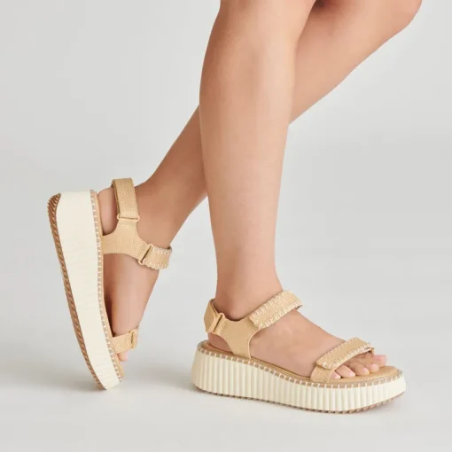 DEBRA SANDALS LT NATURAL RAFFIA