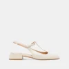 DEIDRA FLATS CREAM LEATHER