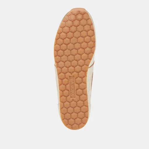 DELANY SNEAKERS LIGHT GOLD CRINKLE PATENT