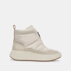 DEVLIN SNEAKERS IVORY NYLON
