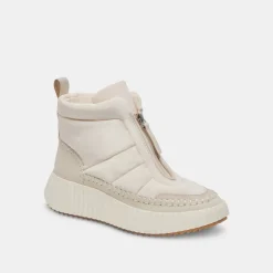 DEVLIN SNEAKERS IVORY NYLON