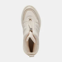 DEVLIN SNEAKERS IVORY NYLON