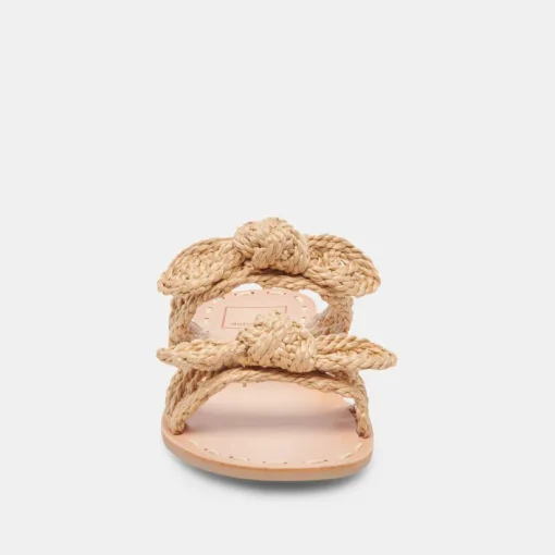DINAH SANDALS LT NATURAL RAFFIA
