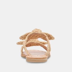 DINAH SANDALS LT NATURAL RAFFIA