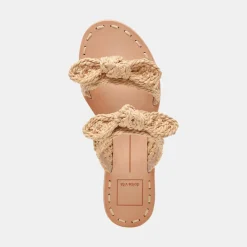 DINAH SANDALS LT NATURAL RAFFIA