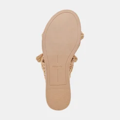 DINAH SANDALS LT NATURAL RAFFIA