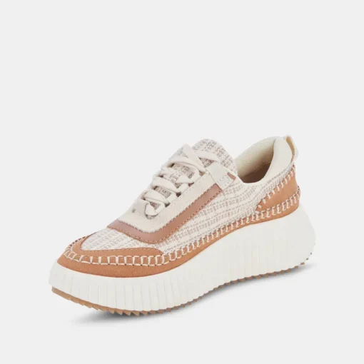 DOLEN SNEAKERS BROWN MULTI WOVEN