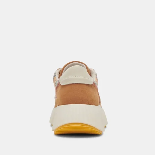 DOLEN SNEAKERS TAN MULTI RAFFIA