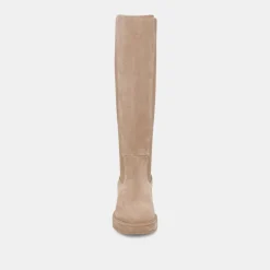EAMON H2O WIDE CALF BOOTS ALMOND SUEDE