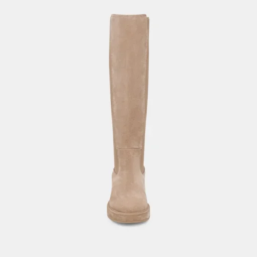 EAMON H2O WIDE CALF BOOTS ALMOND SUEDE