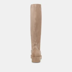 EAMON H2O WIDE CALF BOOTS ALMOND SUEDE