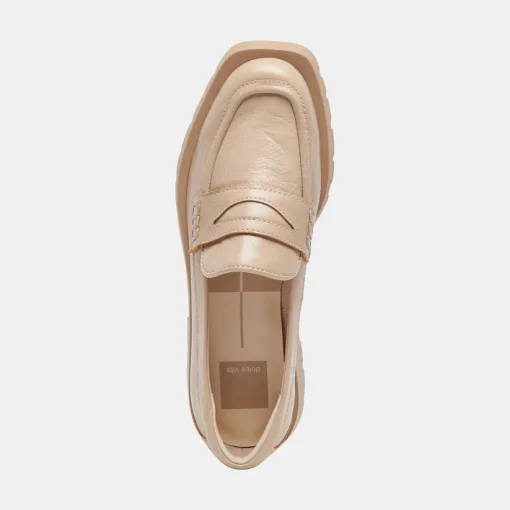 ELIAS WIDE FLATS SESAME CRINKLE PATENT