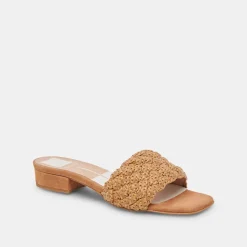 FRAZ SANDALS TAN MULTI WOVEN