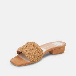FRAZ SANDALS TAN MULTI WOVEN
