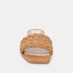 FRAZ SANDALS TAN MULTI WOVEN