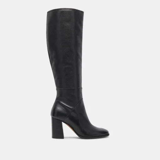 FYNN WIDE CALF BOOTS ONYX LEATHER