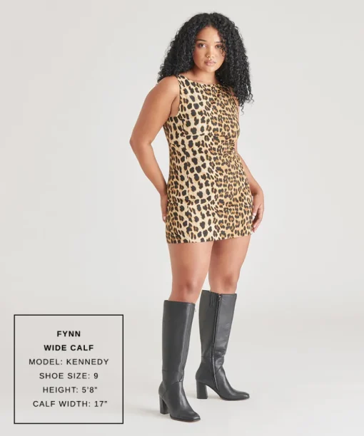 FYNN WIDE CALF BOOTS ONYX LEATHER