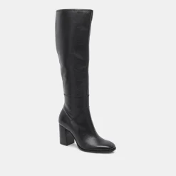 FYNN WIDE CALF BOOTS ONYX LEATHER