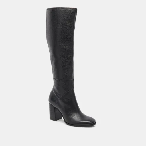 FYNN WIDE CALF BOOTS ONYX LEATHER