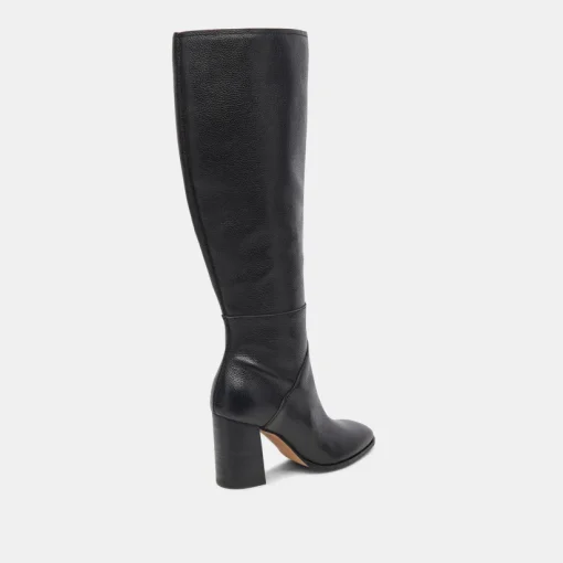 FYNN WIDE CALF BOOTS ONYX LEATHER