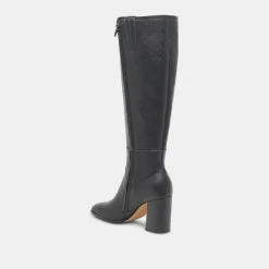 FYNN WIDE CALF BOOTS ONYX LEATHER