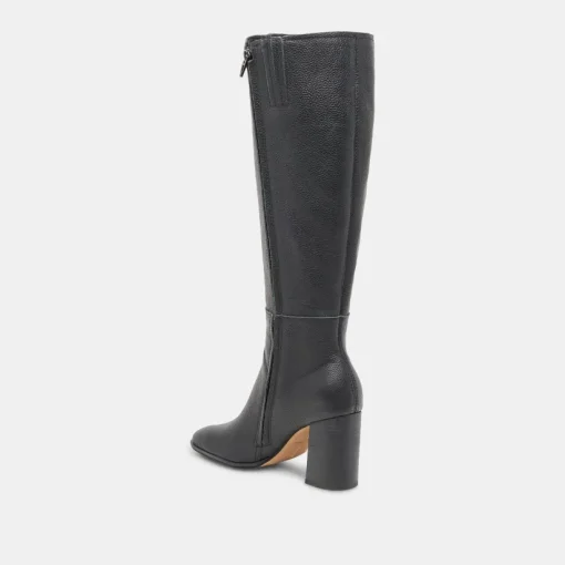 FYNN WIDE CALF BOOTS ONYX LEATHER