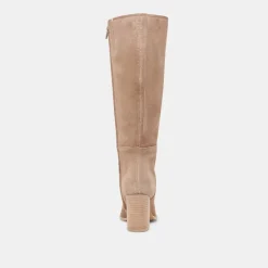 FYNN WIDE CALF BOOTS TRUFFLE SUEDE