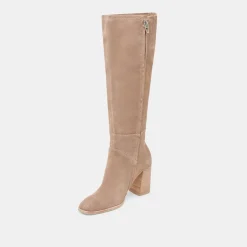 FYNN WIDE CALF BOOTS TRUFFLE SUEDE