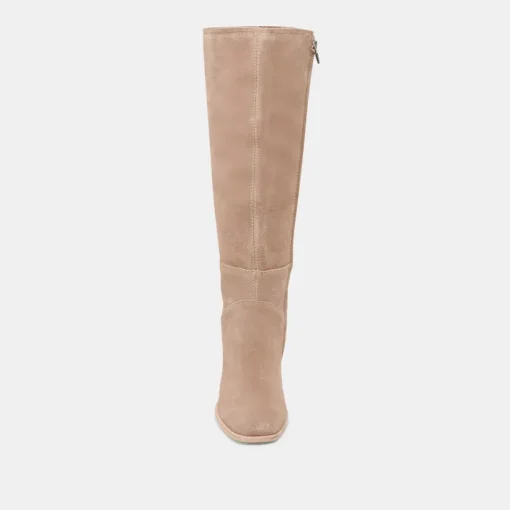 FYNN WIDE CALF BOOTS TRUFFLE SUEDE
