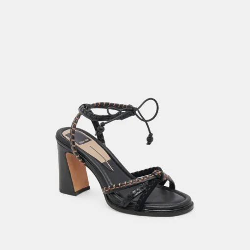GAZELE HEELS BLACK MULTI LEATHER