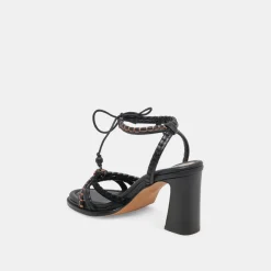 GAZELE HEELS BLACK MULTI LEATHER