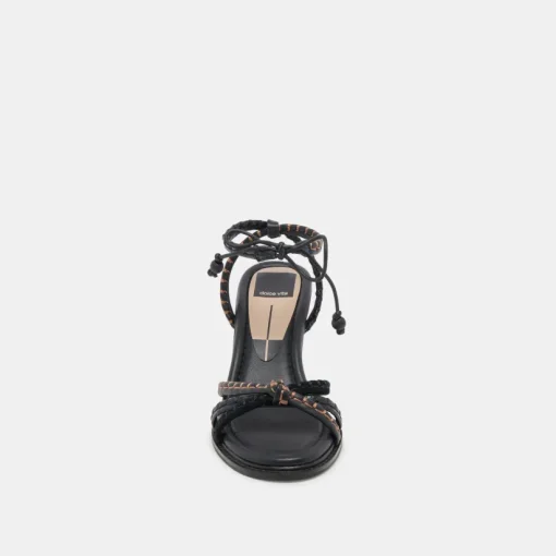 GAZELE HEELS BLACK MULTI LEATHER