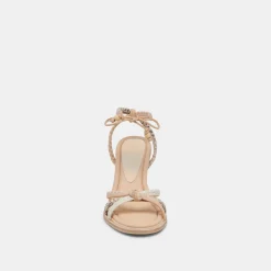 GAZELE HEELS IVORY MULTI LEATHER