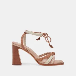 GAZELE HEELS TAN MULTI LEATHER