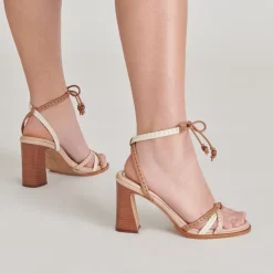 GAZELE HEELS TAN MULTI LEATHER
