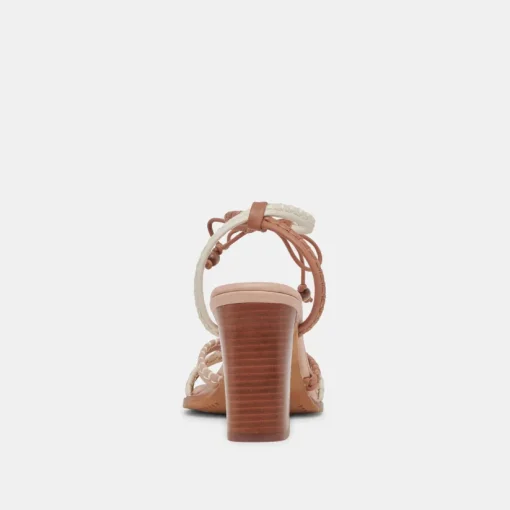 GAZELE HEELS TAN MULTI LEATHER