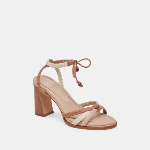 GAZELE HEELS TAN MULTI LEATHER