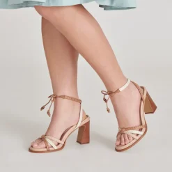 GAZELE HEELS TAN MULTI LEATHER