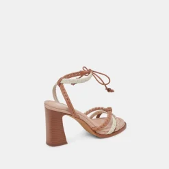 GAZELE HEELS TAN MULTI LEATHER