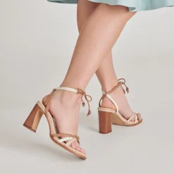 GAZELE HEELS TAN MULTI LEATHER