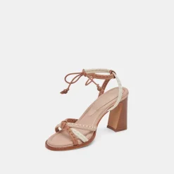 GAZELE HEELS TAN MULTI LEATHER