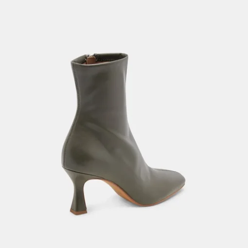 GLAMOR WIDE CALF BOOTS DARK OLIVE STELLA