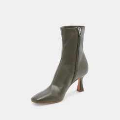 GLAMOR WIDE CALF BOOTS DARK OLIVE STELLA