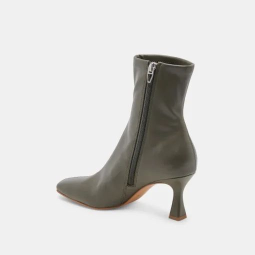 GLAMOR WIDE CALF BOOTS DARK OLIVE STELLA