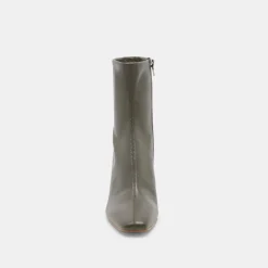 GLAMOR WIDE CALF BOOTS DARK OLIVE STELLA