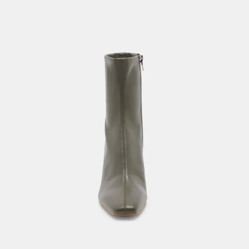 GLAMOR WIDE CALF BOOTS DARK OLIVE STELLA