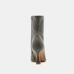 GLAMOR WIDE CALF BOOTS DARK OLIVE STELLA